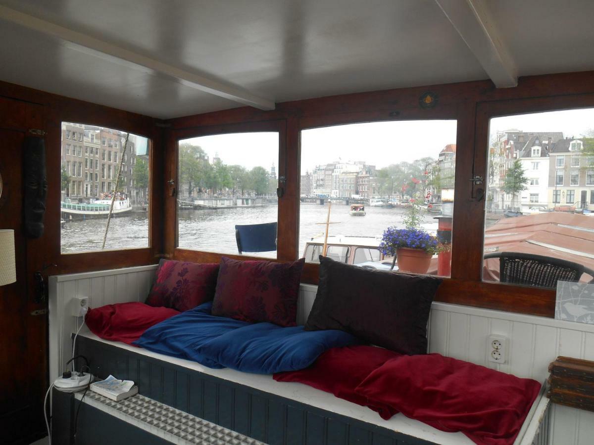 Waterloo Square River Vieuw Houseboat Amsterdam Bagian luar foto
