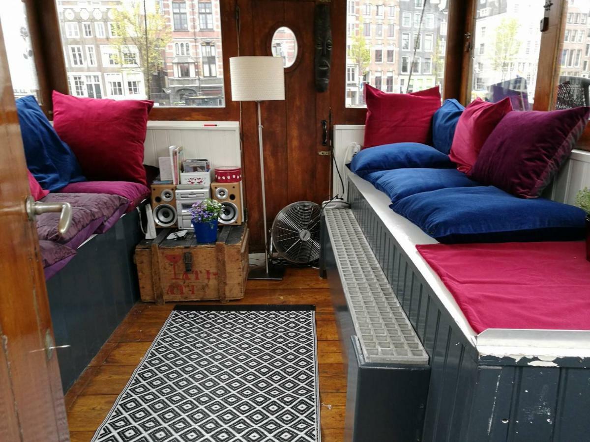 Waterloo Square River Vieuw Houseboat Amsterdam Bagian luar foto
